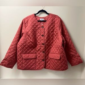 FINAL CLEARANCE $60 retail 🆕 2X BEAUTIFUL! 🎃 Quilted button front closure jacket